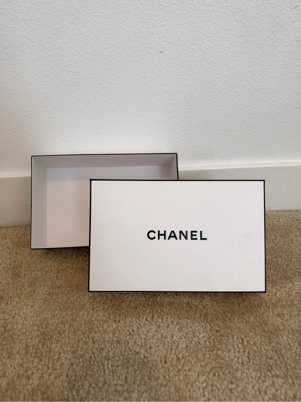 Chanel White Cosmetic Empty Storage Box